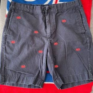 J Crew Mens Gramcery Crab Print Shorts